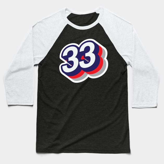 33 Baseball T-Shirt by MplusC